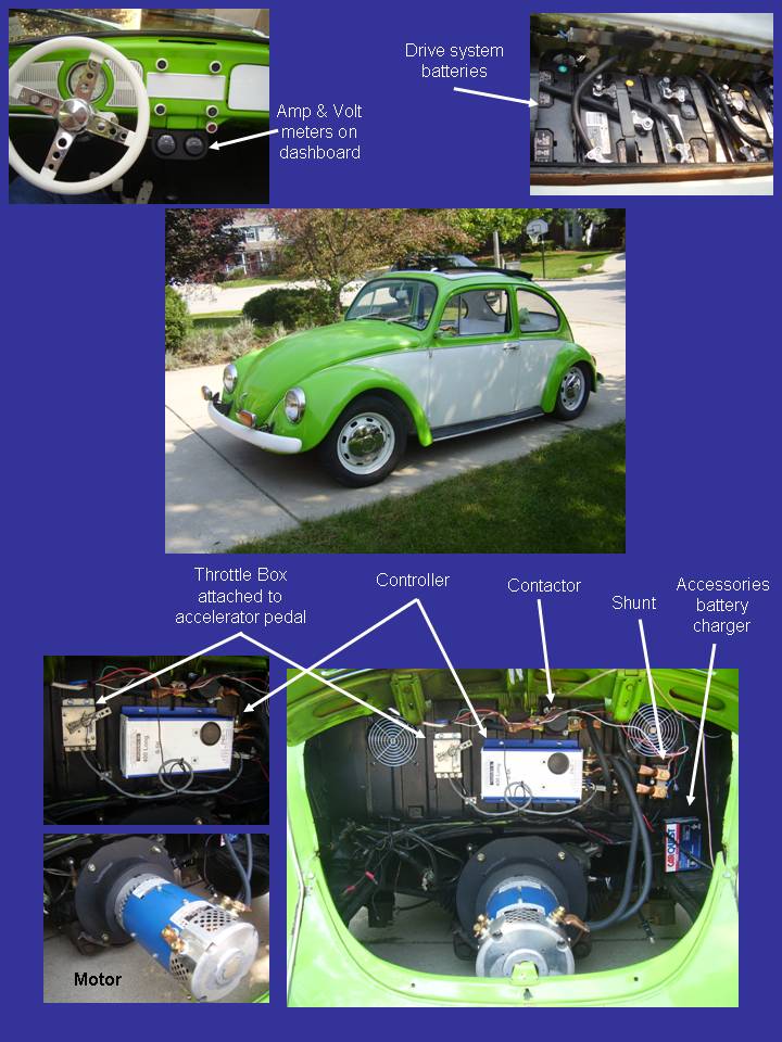 First EV Conversion: 1973 VW Bug (Summer, 2008)